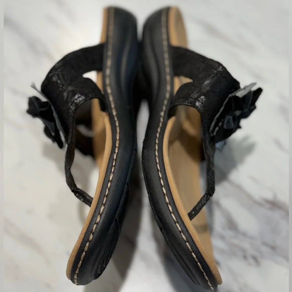 Clarks Women's Collection Laurieann Gema Sandals Black Size‎ 9N